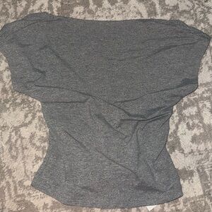 Dark grey backless top